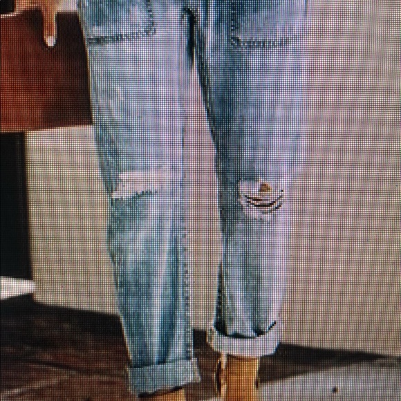 Drawstring Distressed Jeans - Picture 6 of 6